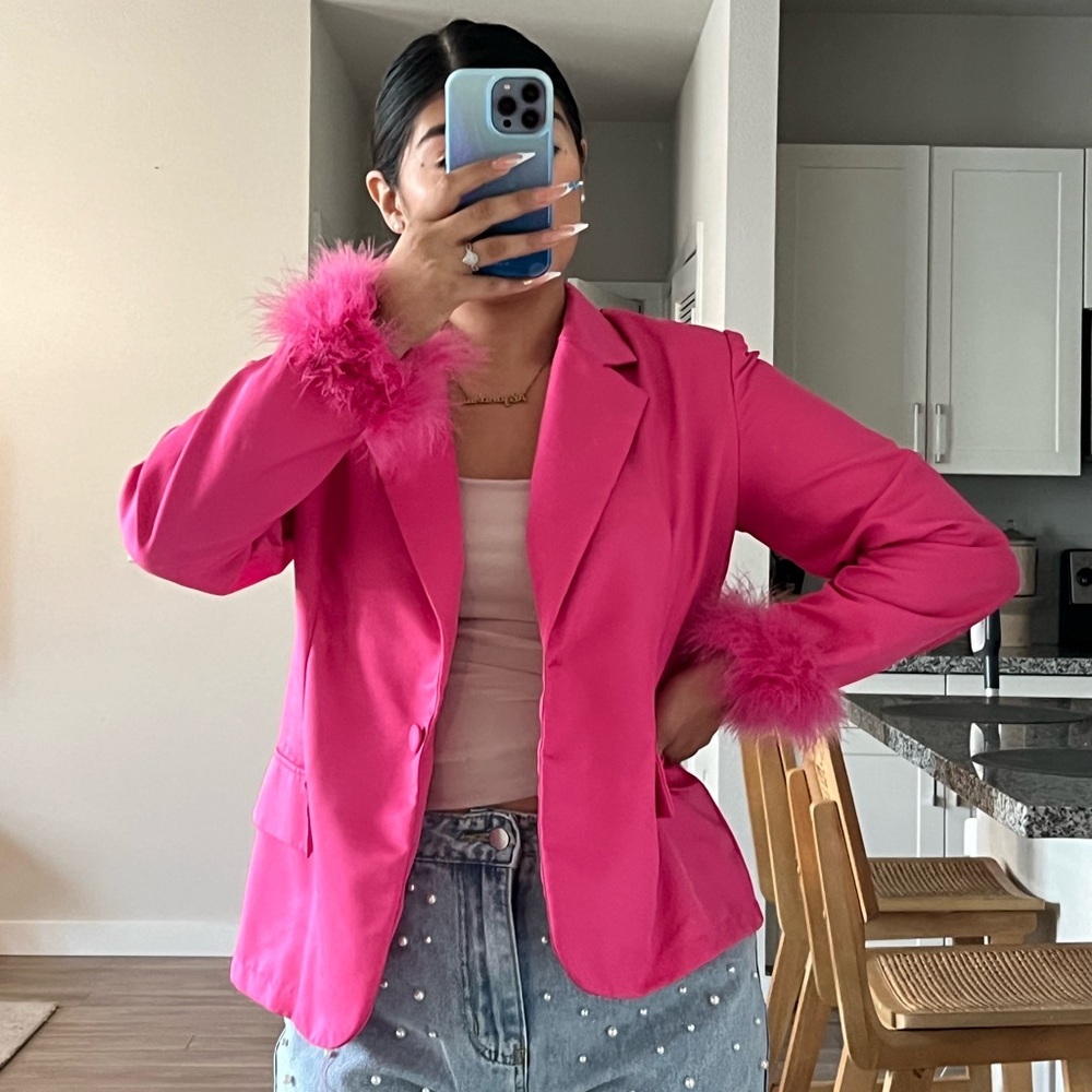 Feather Pink Blazer